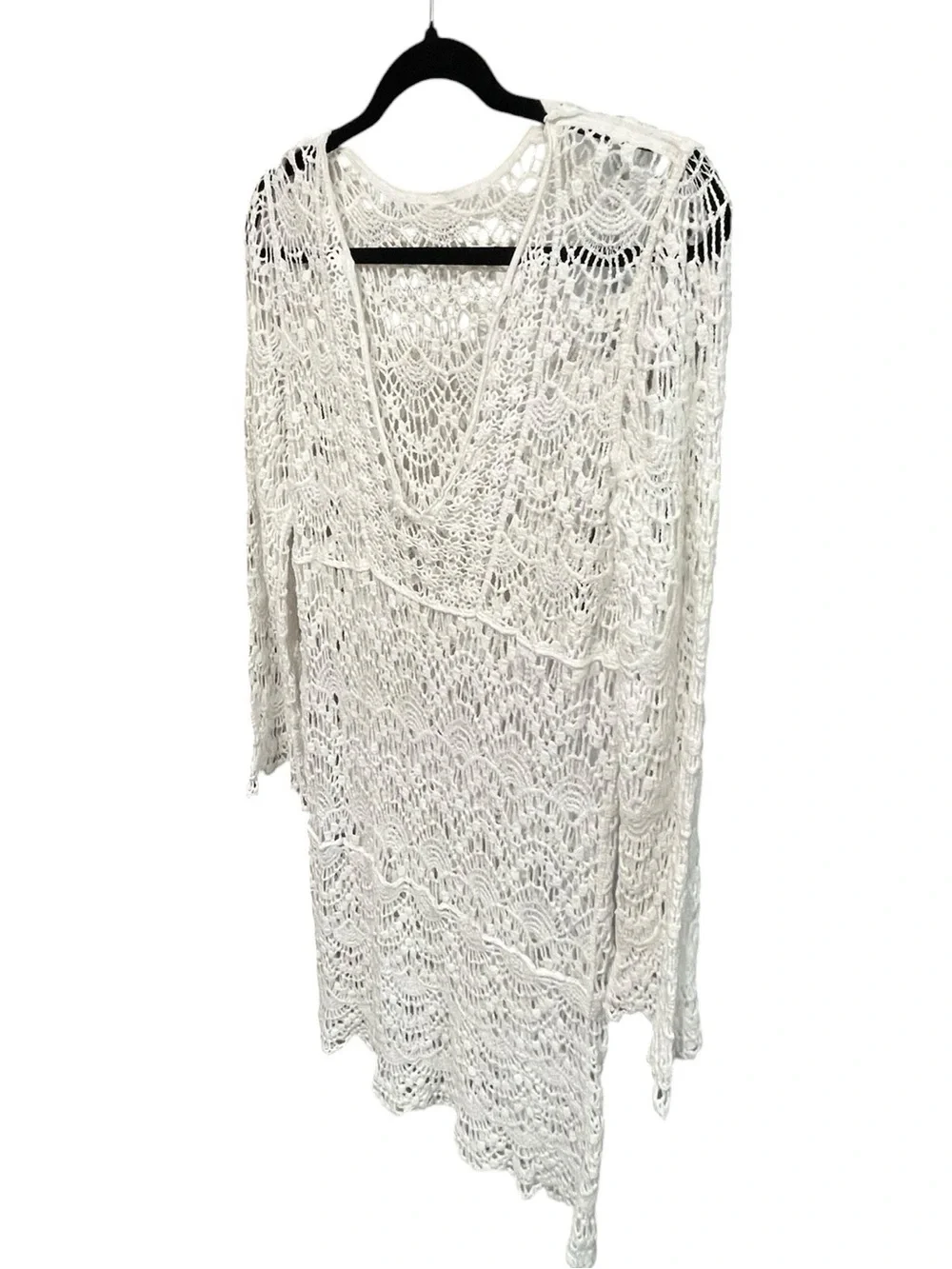 Crochet White Cover-Up Dress